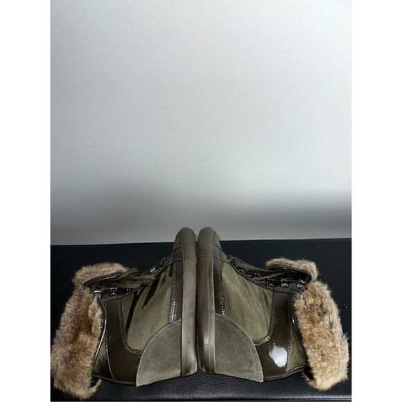 ALDO Women's COPERSITO fur wedges booties boots - Picture 3 of 9